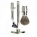 Edwin Jagger Elegant Metal Shaving Set