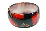 Black and White Chettah Print Resin Bangle