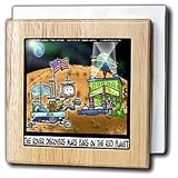 Nighlife On Mars Mars Bars - 6 Inch Tile Napkin Holder