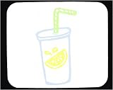 Mauspad mit Dekoration - Limonade