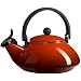 Le Creuset Enamel-on-Steel Zen 1-2/3-Quart Teakettle, Cherry