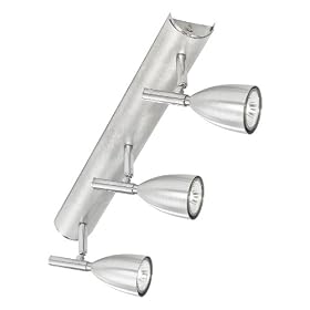 Eglo 88363A Halva-1, Chrome, 3-Light Track Light Fixture