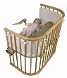 Babybay 165101 - Maxi, natur lackiert mit Nestchen und Matratze, weiß
