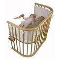 Babybay 165101 - Maxi, natur lackiert mit Nestchen und Matratze, wei�