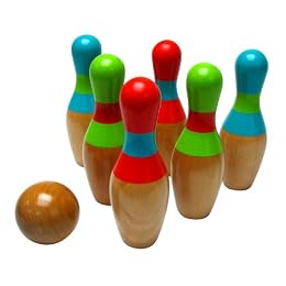 Wood Bowling Set
