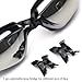 New Corrective Nearsighted Swimming Goggles(Prescription 2.0-8.0 Diopters) with Ear Plug connect to-100% Highest Grade UV Protection and Anti-fog,3 Piece Adjustable Nose Bridge Suitable for Different Size of Face (Black-5.0)