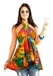Halter Ruffle Hippie Shirt - Womens Std.