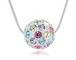 Ninabox Mehrfarbige Kugel-Halskette mit SWAROVSKI ELEMENTS Anh�nger Dazu noch eine �berraschungsgeschenk. Modeschmuck Neu SKU: NAG03154WM