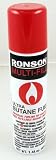 Ronson Butane with Universal Fueling Tip Adapts to Most Refillable Butane Lighters 1.48 Oz. (42 Gram)