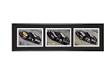 Tribute to Dale Earnhardt- 3 black cars Triple Shot Frame Series