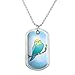 GRAPHICS & MORE Pretty Parakeet Budgie Military Dog Tag Pendant Necklace with Chain