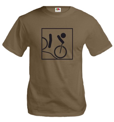 T-Shirt Downhill-Piktogramm