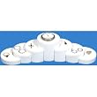 Risers Leatherette Showcase 7 Display Fixture