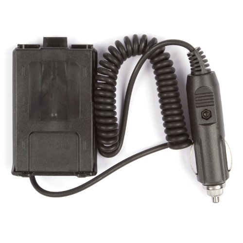 iSaddle Vehicle Power Supply Dual Band Car Battery Eliminator Simulator for Baofeng UV-5R/UV-5R+ Plus/UV-5RA Series Two-Way Radios Black