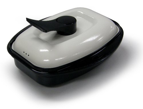Microhearth Grill Pan for Microwave Cooking, Black