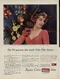 This picture of MISS JUNE HAVOC, star of stage and screen, was reproduced from the Ansco Color Film transparency descibed below. ..... 1944 Ansco Color Film War Bonds Ad, A4247.