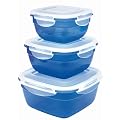Lock & Lock HSM8450PSB3 Color Promotion Set Multifunktionsboxen 3tlg. blau