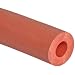 Thomas 1888 Gum Rubber Red Extruded Vacuum Tubing, 1-3/8" OD x 5/8" ID x 3/8" Wall Thick, 50' Length