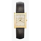 Buffalo Sabres Gold Plated Mens Elite Dress Watch with Leather Strap by Logo Art