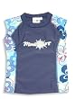 Max out Swimwear - Girls Rashguard Top, SPF 50, Blue, Multi