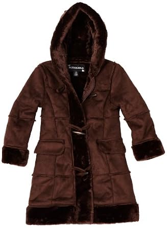Rothschild Girls 2-6x Faux Shearling Coat With Toggles