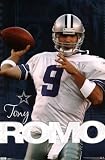 (22x34) Dallas Cowboys (Tony Romo Throwing Football) Sports Poster Print