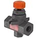 Hayward PVC Needle Valve, Globe Body, FPM Seal, 1/4" Threaded