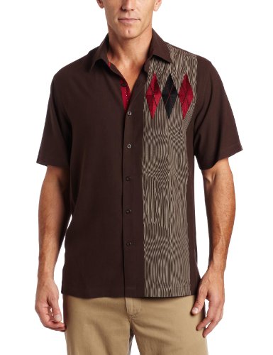 Nat Nast Mens My Guyle Shirt, Coffee Bean, Medium
