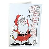 Tennis Wish List Santa Christmas Greeting Cards (15 cards and envelopes)