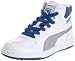 [プーマ] PUMA コンテストハイ Jr 352591 05 (ホワイト/ライムストーン グレイ/プーマ ロイヤル/24)