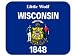 US State Flag - Little Wolf, Wisconsin (WI) Mouse Pad