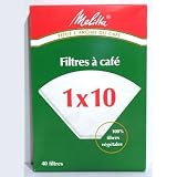 MELITTA - Filtres Caf&eacute; papier taille 1X10:la boite de 40 *