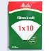 Original Melitta Filtertüten weiß Größe 1x10