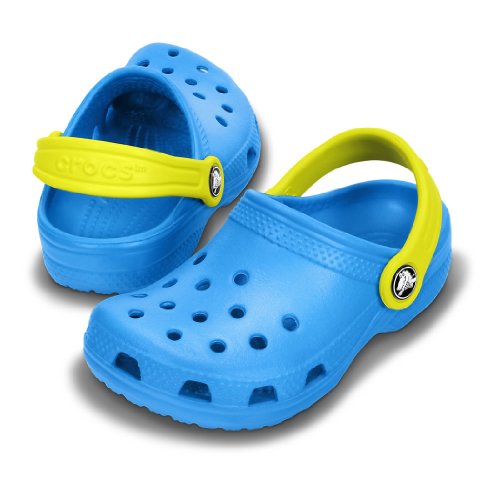 Crocs - Crocs Classic Cayman (Kids) - Ocean/Citrus