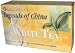 Legends Of China White 100Bg from Uncle Lee's Teas Our Bai Mu Dan White Tea (also known as "White Peony") is grown in the mountains of the Fujian Province in China and is from the tender young buds and leaves that remain after the legendary Silver Needle has been harvested. White tea (camellia senensis) undergoes very little processing and the absence of this (steaming, rolling and oxidation) leaves the appearance and cell structure of the leaves basically unaltered. This purity may be what some researchers have said might cause white tea to have a greater concentration of cancer fighting antioxidants than all other teas. White teas have all of the benefits of green tea and are the most delicate of all, their taste being subtle, complex and mildly sweet. Because there is very little processing with white tea, the caffeine content is low at approximately 15 to 20 mg per cup. Green tea contains 20 to 30 mg. per cup, black tea contains 80 to 120 mg. per cup and coffee contains 100 to 200 mg. per cup. Legends Of China White 100Bg from Uncle Lee's TeasUPC: 892241000662