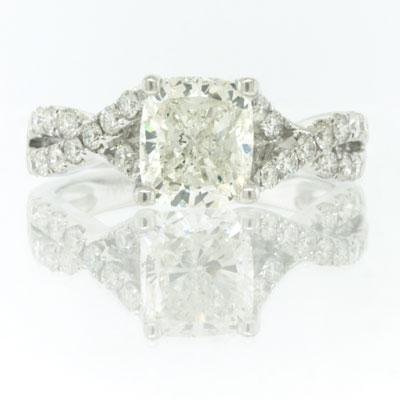 2.12ct Cushion Cut Diamond Engagement Anniversary 
