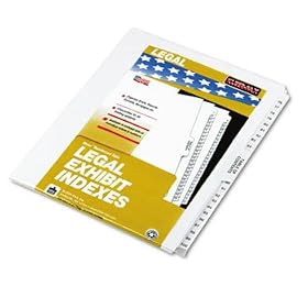 80000 Series Legal Index Divider Set, Side Tabs, Printed 76-100