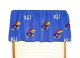 Kansas Printed Curtain Valance - 84 x 15 - Kansas Jayhawks