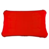 BPC Brand Red Color Silicone Skin with Perforated Footprints Padding for Nintendo WII FIT WIIFIT