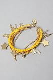 Disney Couture Jewelry The Tinkerbell Charm Bracelet in Gold,Jewelry for Women
