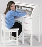 Guidecraft Jr. Roll Top Desk - White