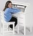 Guidecraft Jr. Roll Top Desk - White