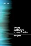 Writing and Drafting in Legal Practice