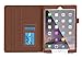 iPad Air 2 Case, Apple iPad Air 2 Leather Case, rooCASE Dual View Slim Fit Leather PU Folio Case with Smart Cover Auto Sleep / Wake Feature for Apple iPad Air 2 (iPad 6) 2014 Model, Brown
