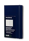Moleskine 2016 Weekly Notebook, 12M, Large, Royal Blue, Hard Cover (5 x 8.25) Weekly