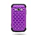 CoverON Hybrid Dual Layer Diamond Case for Samsung Galaxy Ring / Prevail 2 - Purple Hard Black Soft Silicone