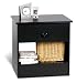 Prepac Black Night Stand