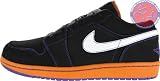 Men's Air Jordan Retro I Low Phat (Phoenix Suns) (Black-Ceramic-Court/Purple-White)(Size=12M)