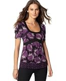 DKNY Jeans Petite Short-Sleeve Printed Top