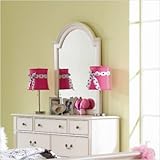 Daydreams Youth Bedroom Double Dresser and Mirror Set in Antique White